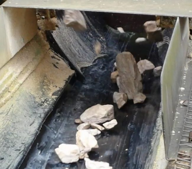 Rocks drop onto Flexal