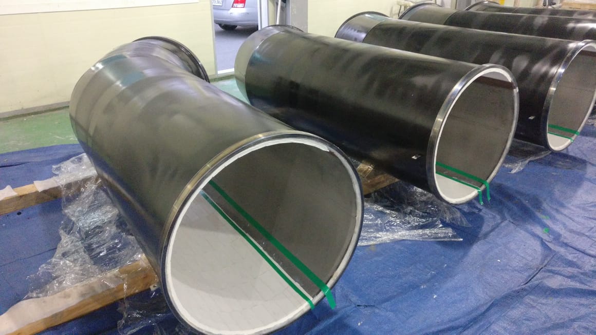 Alumina Oxide cladding in pipes